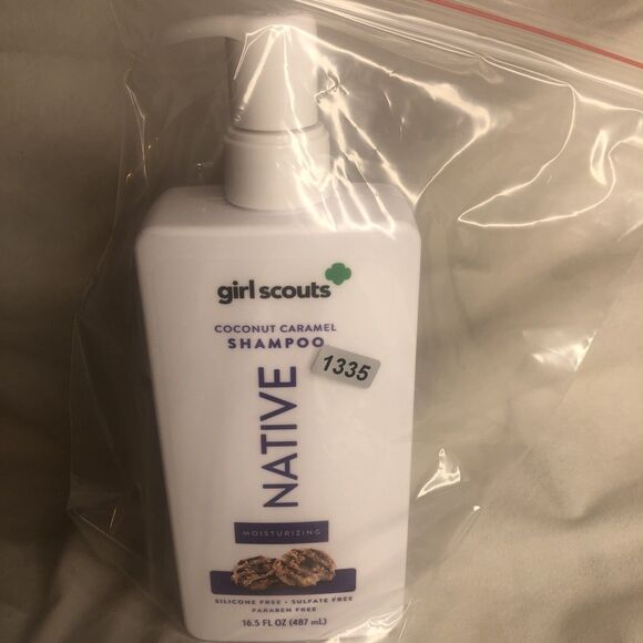 Native COCONUT CARAMEL girl scouts Moisturizing SHAMPOO, Paraben-Free, 16.5oz - Picture 4 of 4